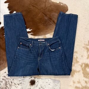Levi's Dark Blue Straight Leg Jeans